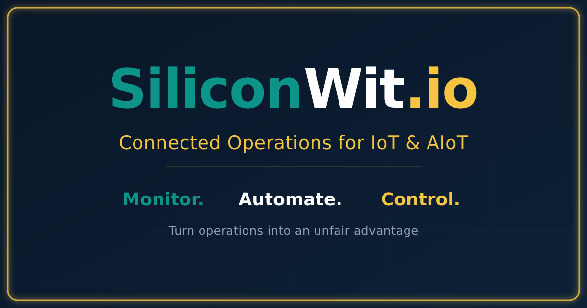 SiliconWit IO hero image